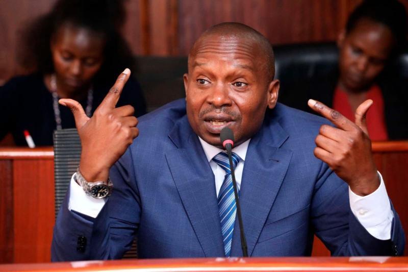 File image of CS Kithure Kindiki